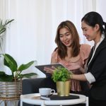 asian women seek consultation in best insurance insurance company singapore